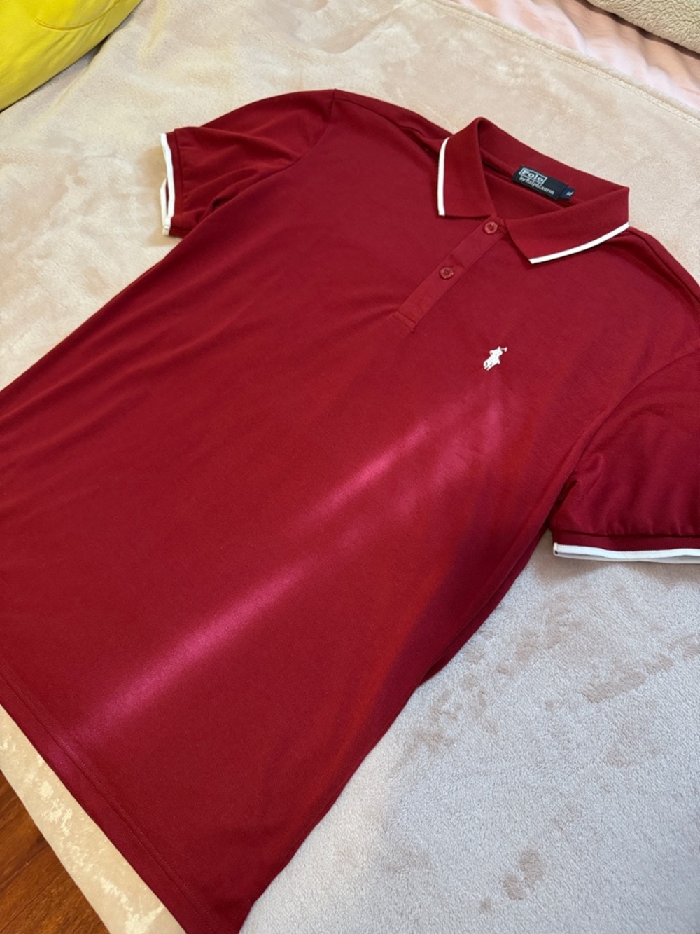 Ralph Lauren Slim Fit Red Deep Polo Shirt